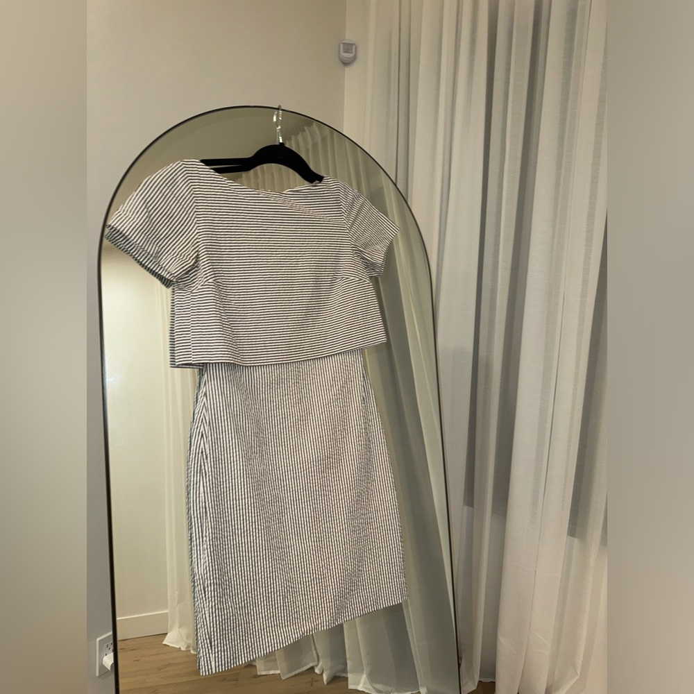 Banana Republic Seersucker Layered Dress